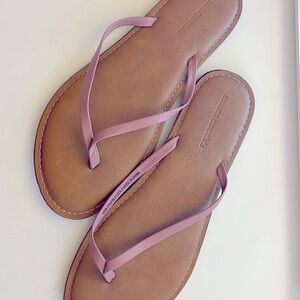 Like New! Only worn once! Amazon essentials size 8.5 blush pink thong sandals